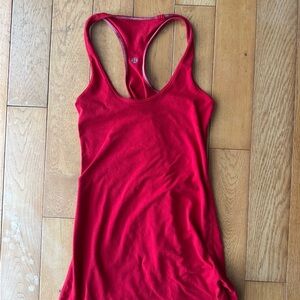 Women's Red Lululemon Racerback Tank Top